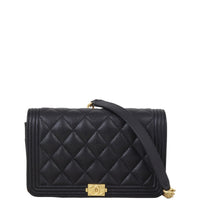 Chanel Boy Wallet on Chain | Black