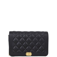 Chanel Boy Wallet on Chain | Black