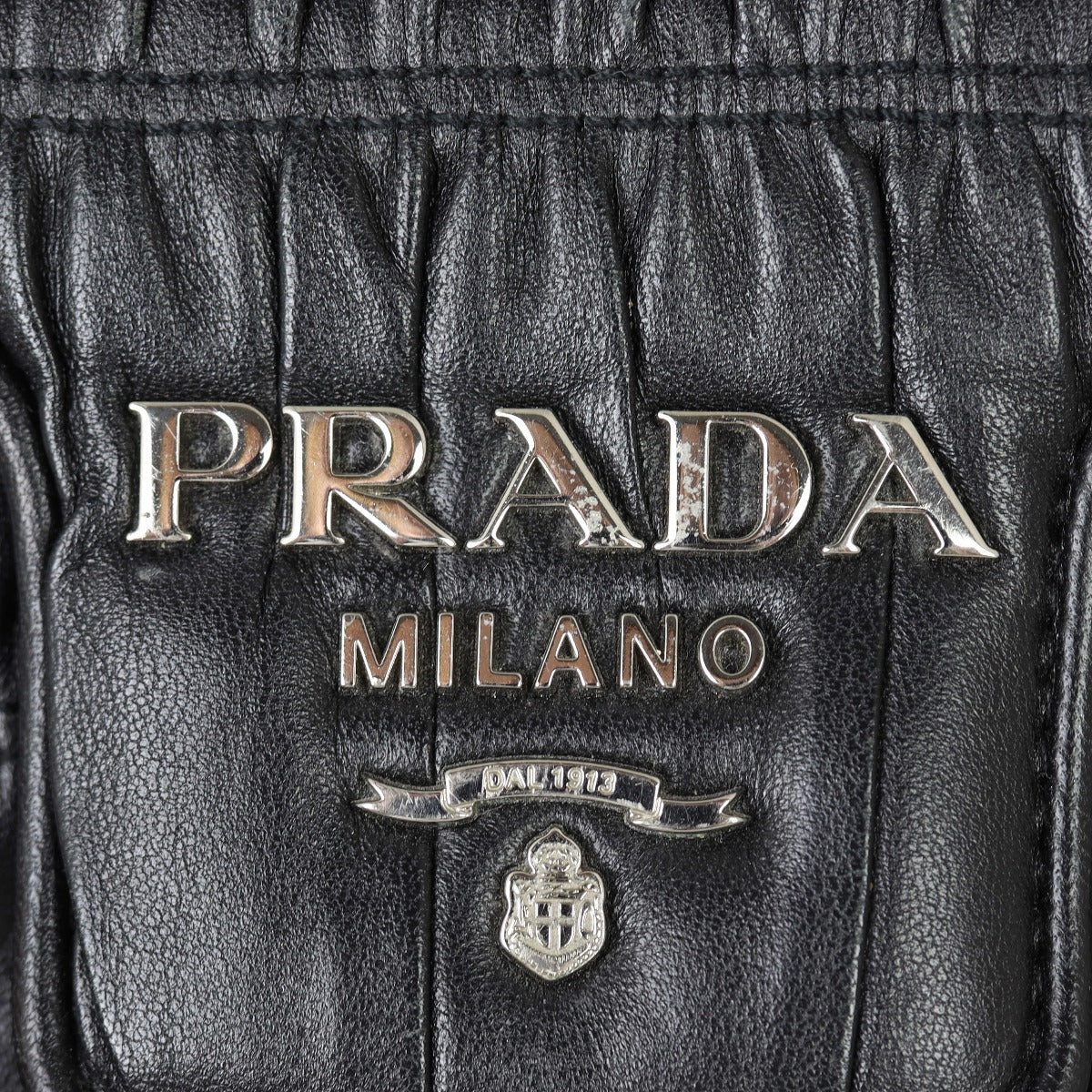 Prada Nappa Gaufre Crossbody Hardware