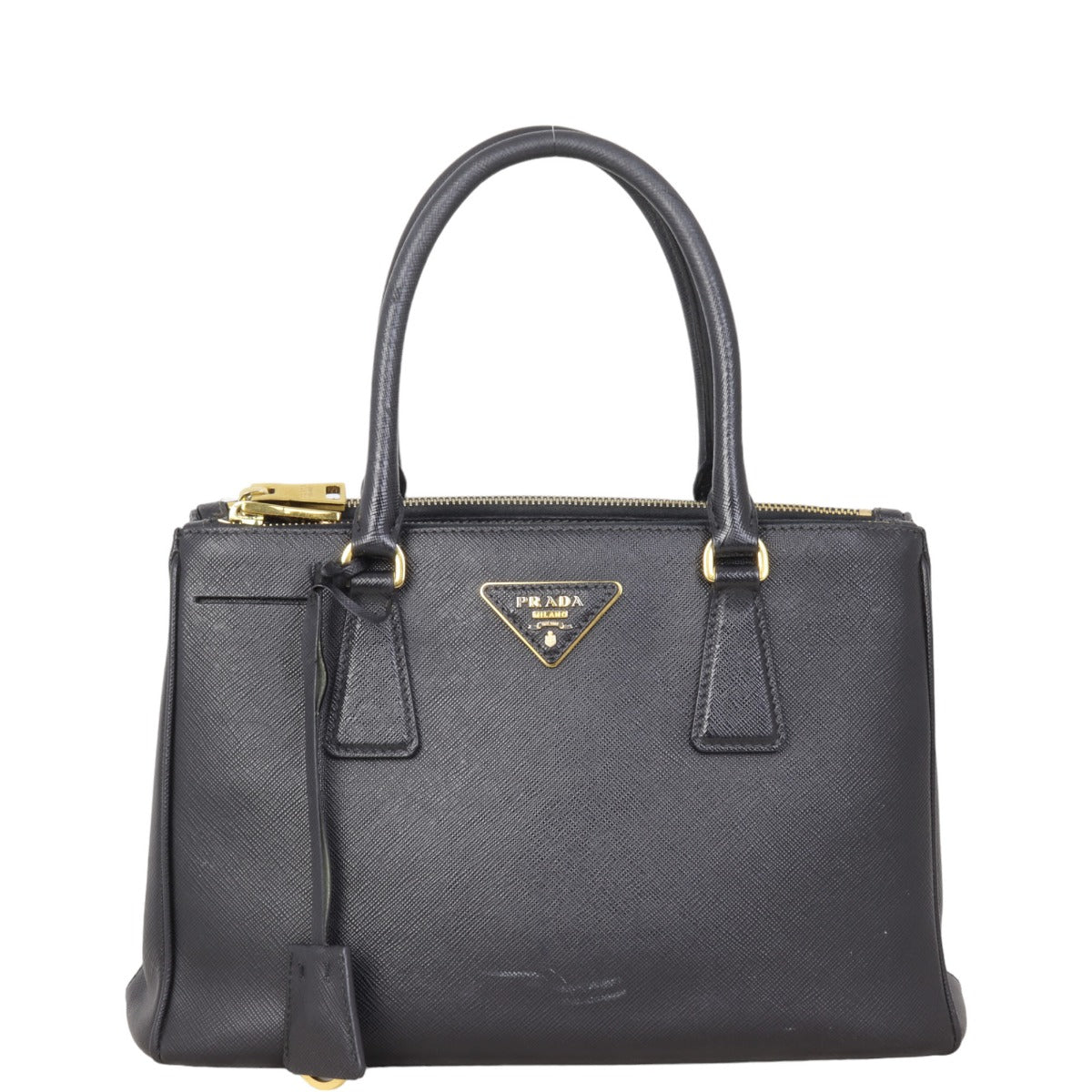 Prada Saffiano Lux Galleria Double Zip Tote Small