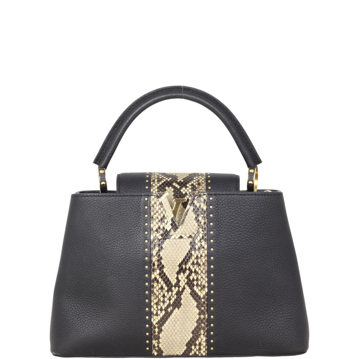Louis Vuitton Capucines PM Python Studded