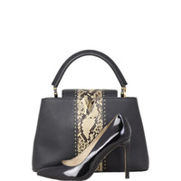 Louis Vuitton Capucines PM Python Studded