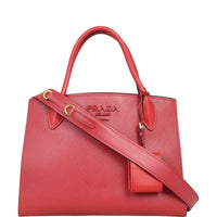 Prada Saffiano Cuir Monochrome Medium Bag