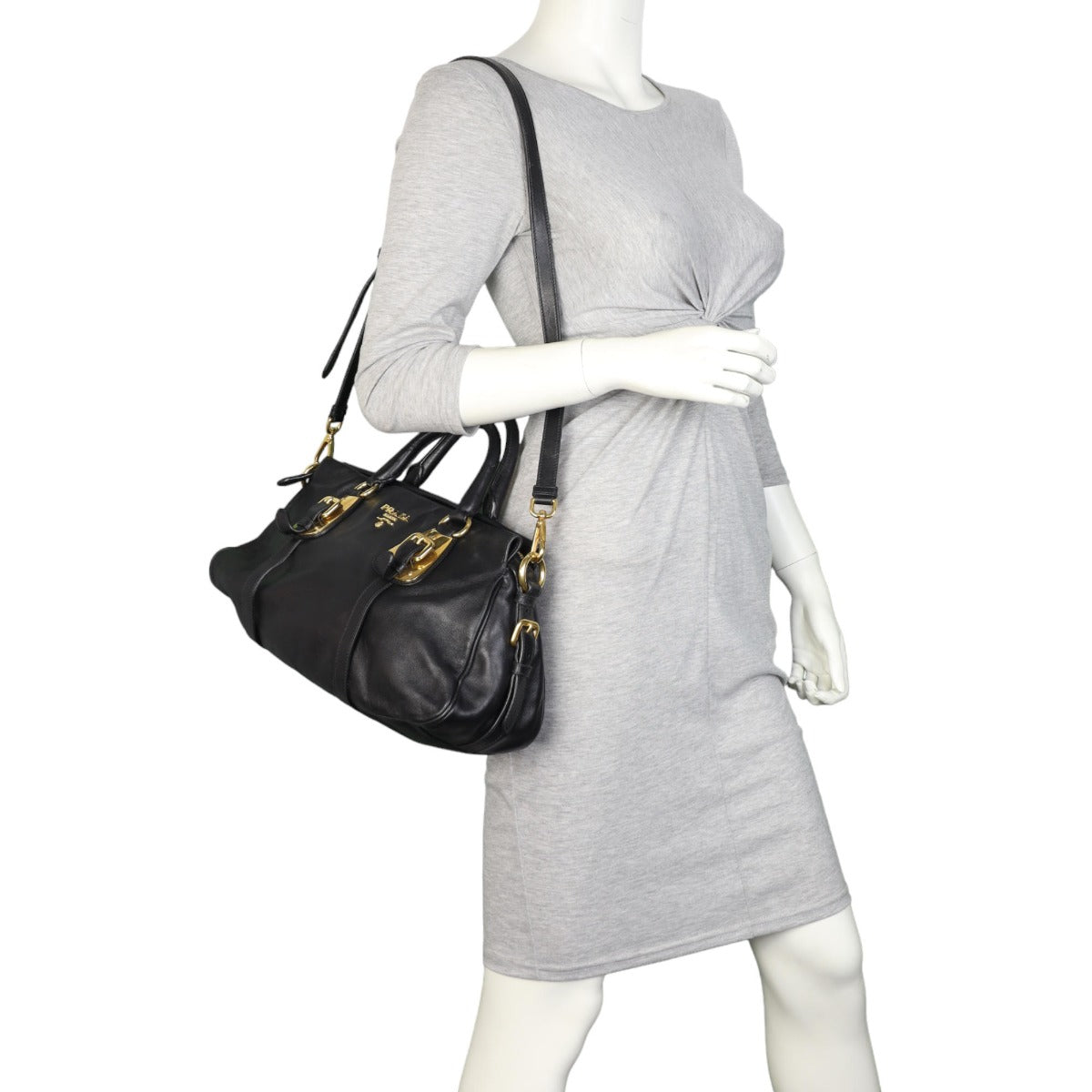 Prada Soft Calf Bauletto Bag