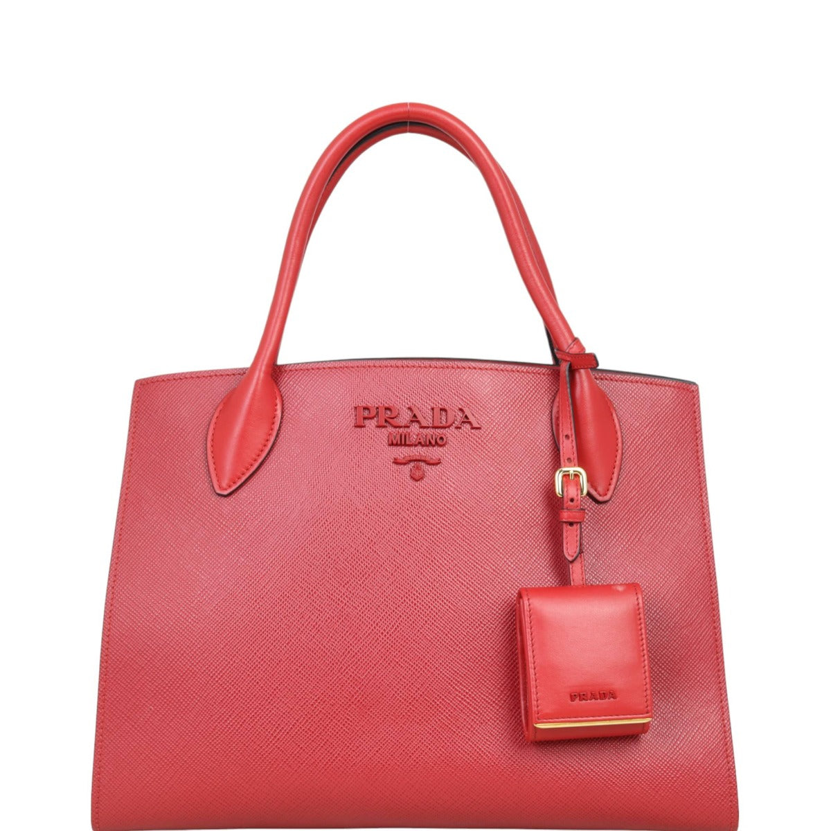 Prada Saffiano Cuir Monochrome Medium Bag