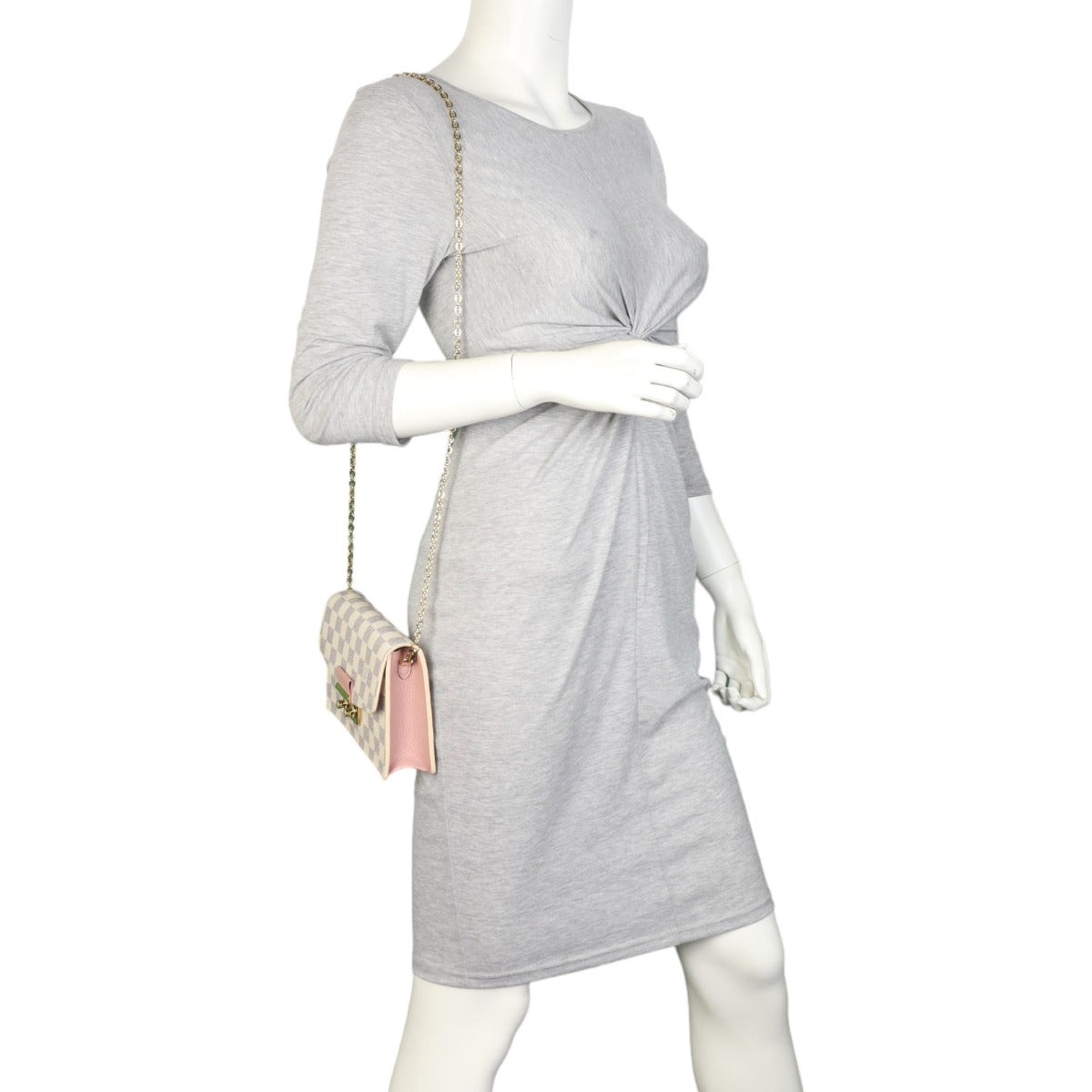 Louis Vuitton Croisette Chain Wallet Damier Azur