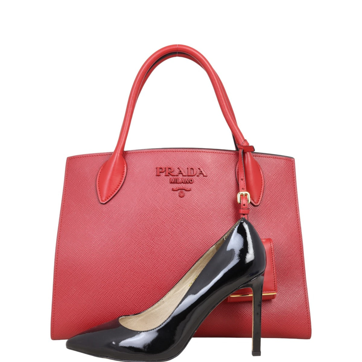 Prada Saffiano Cuir Monochrome Medium Bag