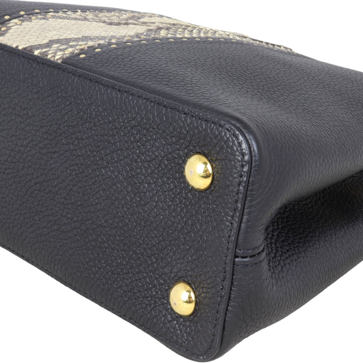 Louis Vuitton Capucines PM Python Studded