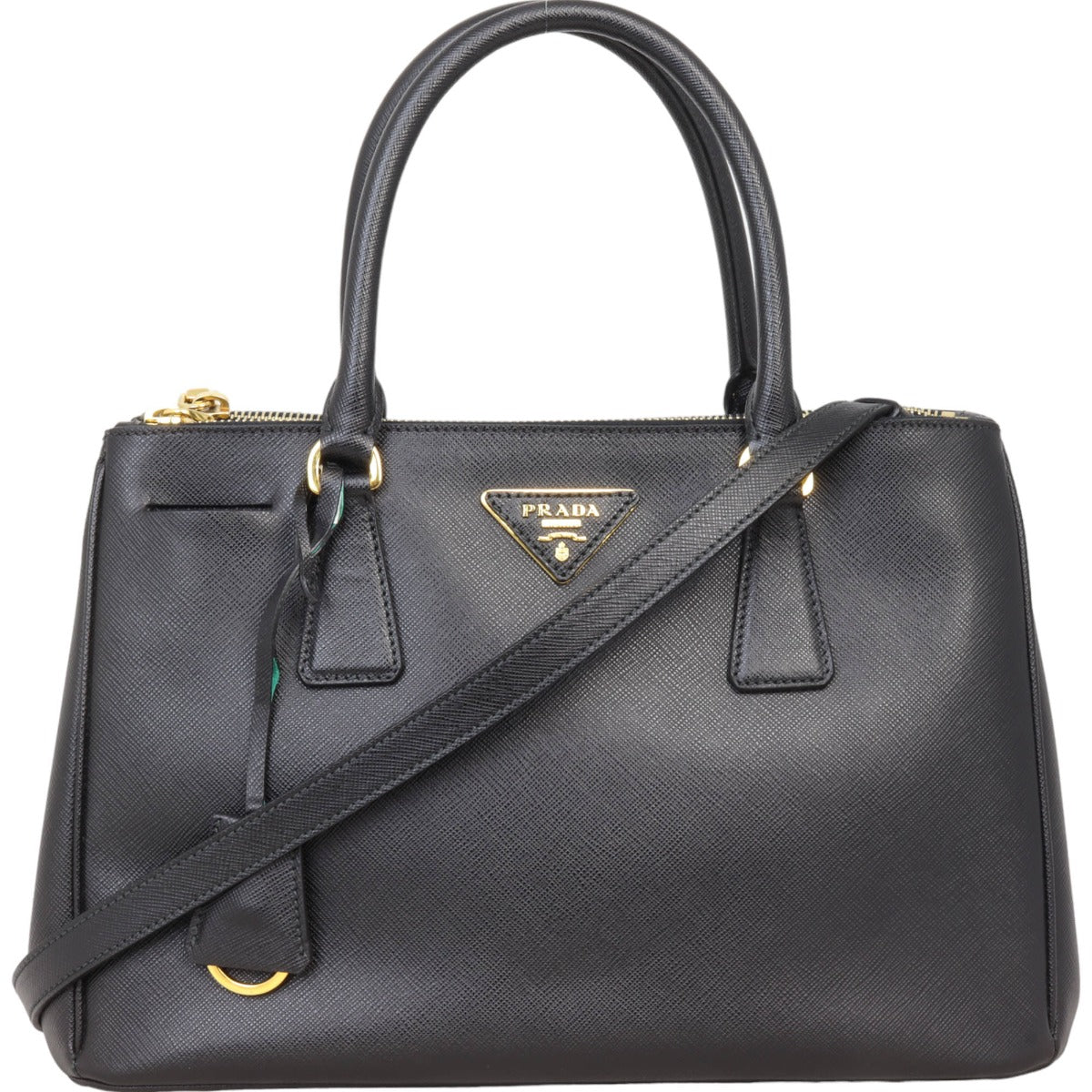 Prada Saffiano Lux Galleria Double Zip Tote Small