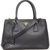 Prada Saffiano Lux Galleria Double Zip Tote Small