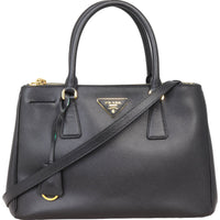 Prada Saffiano Lux Galleria Double Zip Tote Small