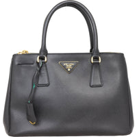 Prada Saffiano Lux Galleria Double Zip Tote Small