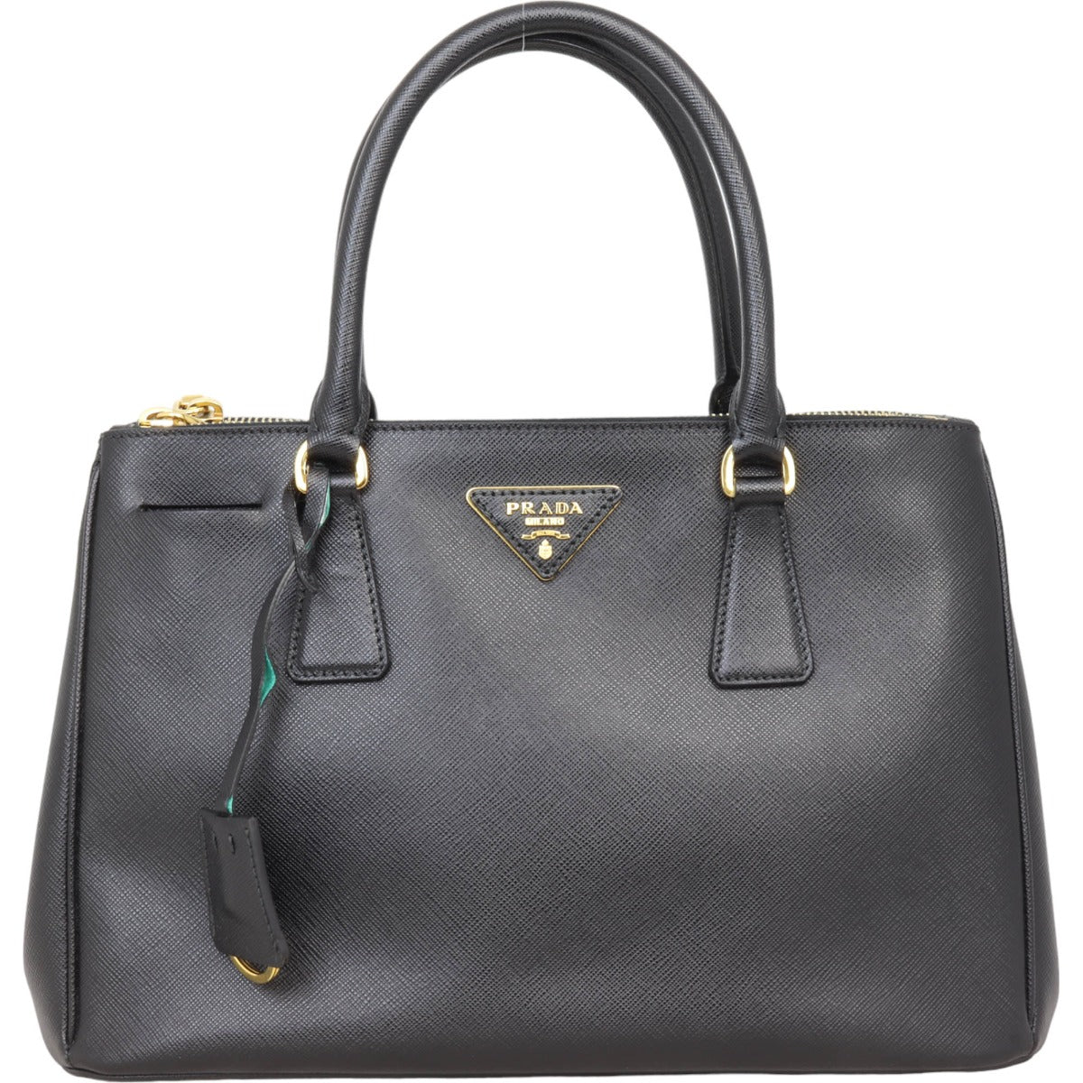 Prada Saffiano Lux Galleria Double Zip Tote Small