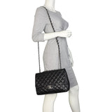 Chanel Classic Single Flap Jumbo | Black Lambskin