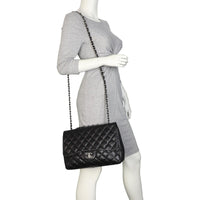 Chanel Classic Single Flap Jumbo | Black Lambskin