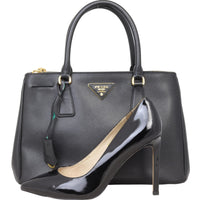 Prada Saffiano Lux Galleria Double Zip Tote Small