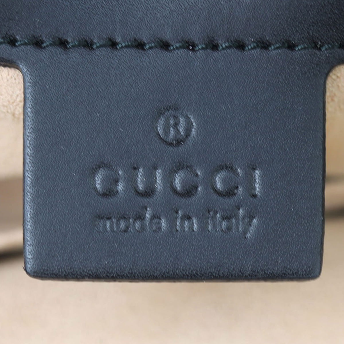Gucci GG Supreme Bees Backpack Interior Stamp