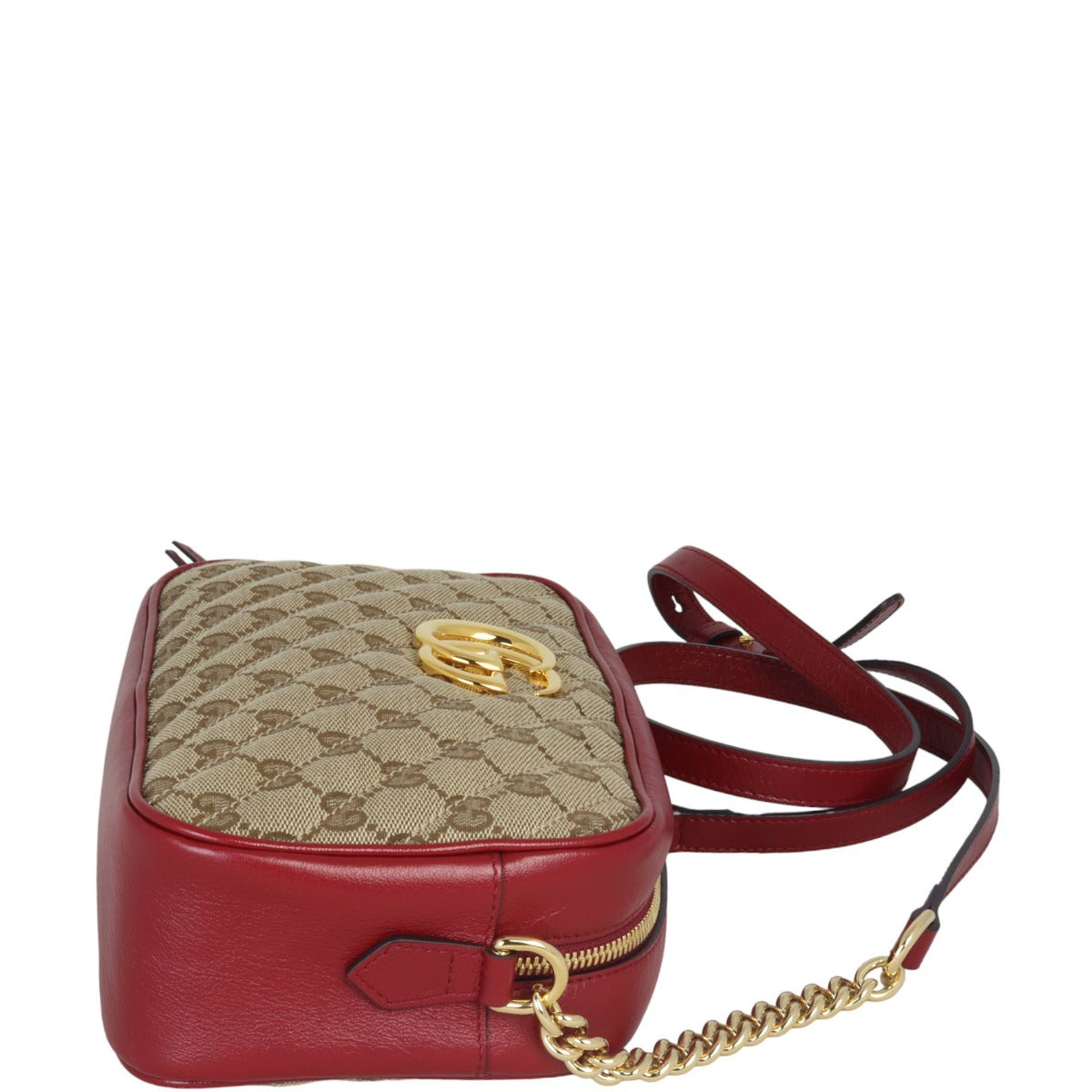 Gucci GG Canvas Marmont Diagonal Small Camera Bag