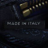 Prada Saffiano Lux Galleria Double Zip Tote Mini Interior Stamp