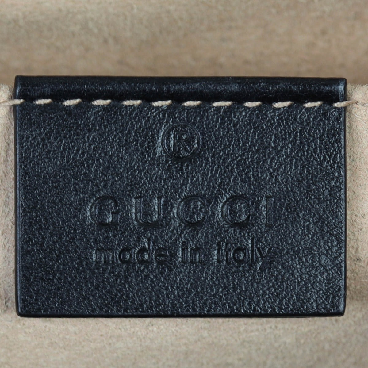 Gucci GG Marmont Small Camera Bag Interior Stamp