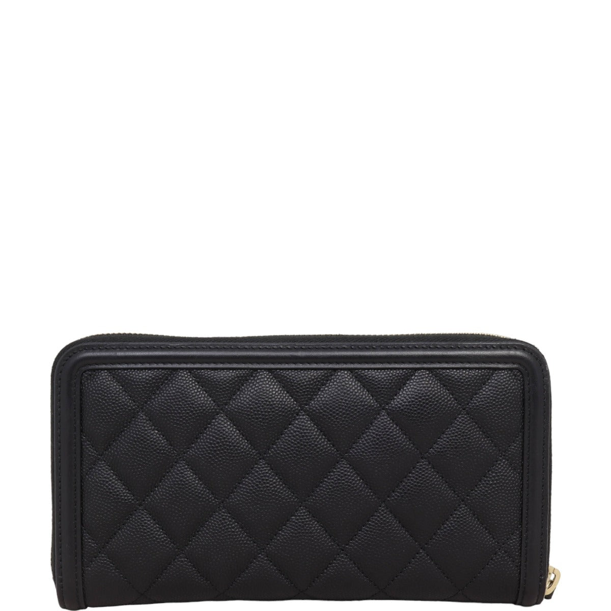 Chanel CC Filigree Zip Around Wallet