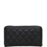 Chanel CC Filigree Zip Around Wallet