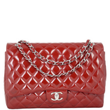 Chanel Classic Double Flap Maxi Patent | Red