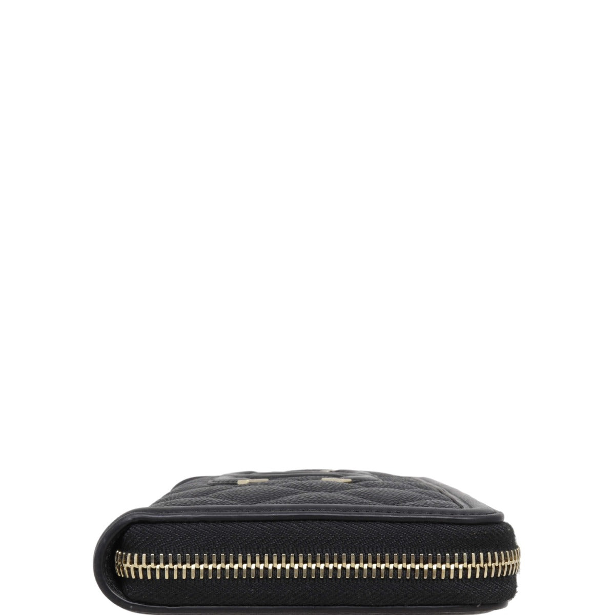 Chanel CC Filigree Zip Around Wallet