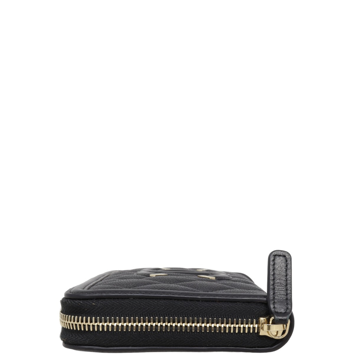 Chanel CC Filigree Zip Around Wallet