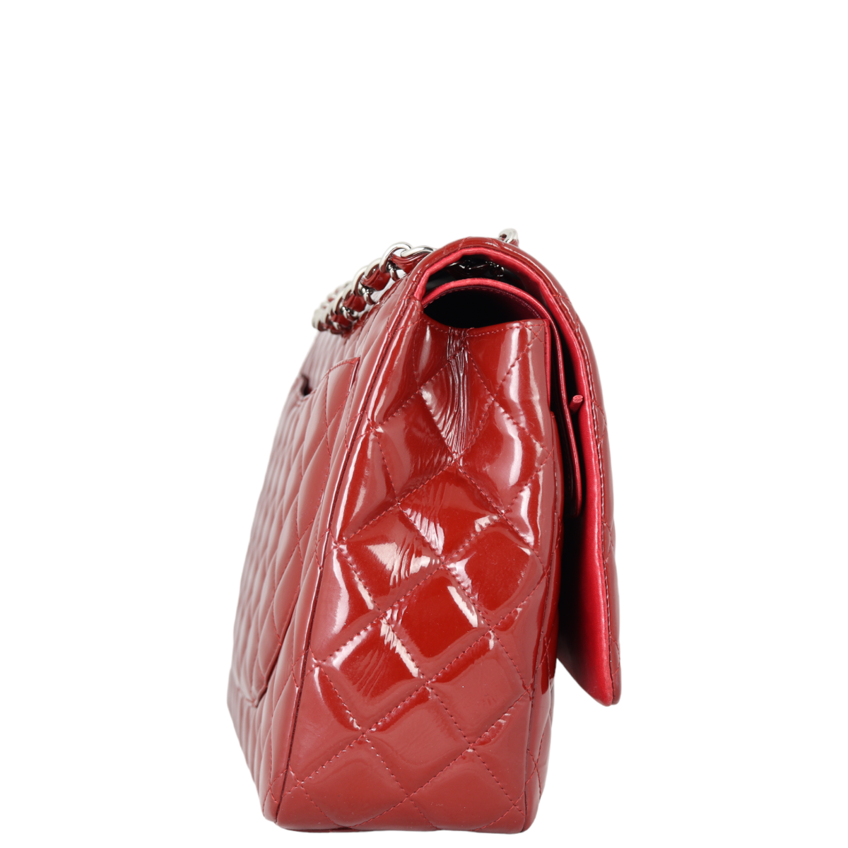 Chanel Classic Double Flap Maxi Patent | Red