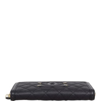 Chanel CC Filigree Zip Around Wallet