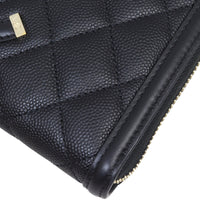 Chanel CC Filigree Zip Around Wallet