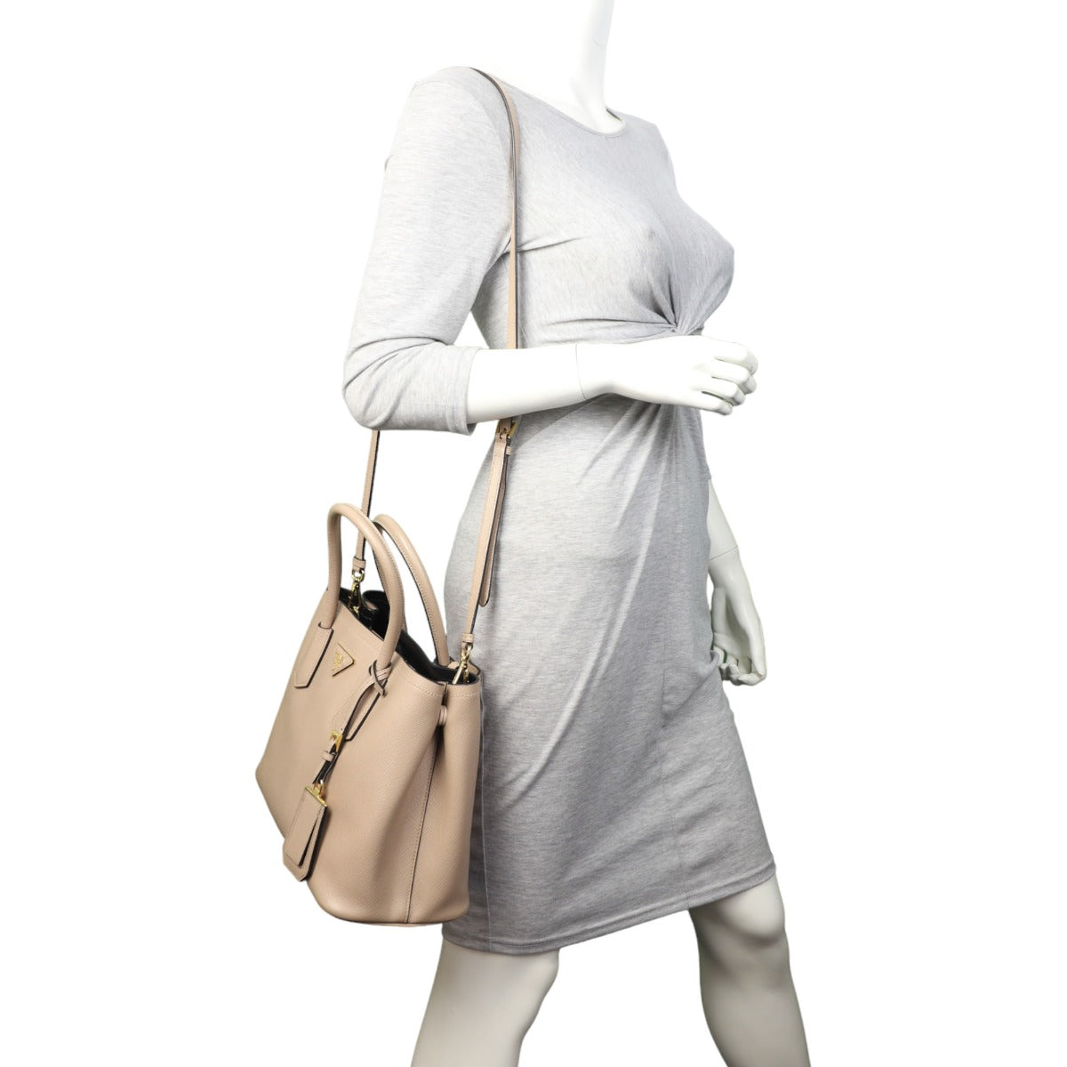 Prada Saffiano Cuir Double Bag Small