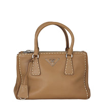 Prada City Calf Galleria Double Zip Tote Mini