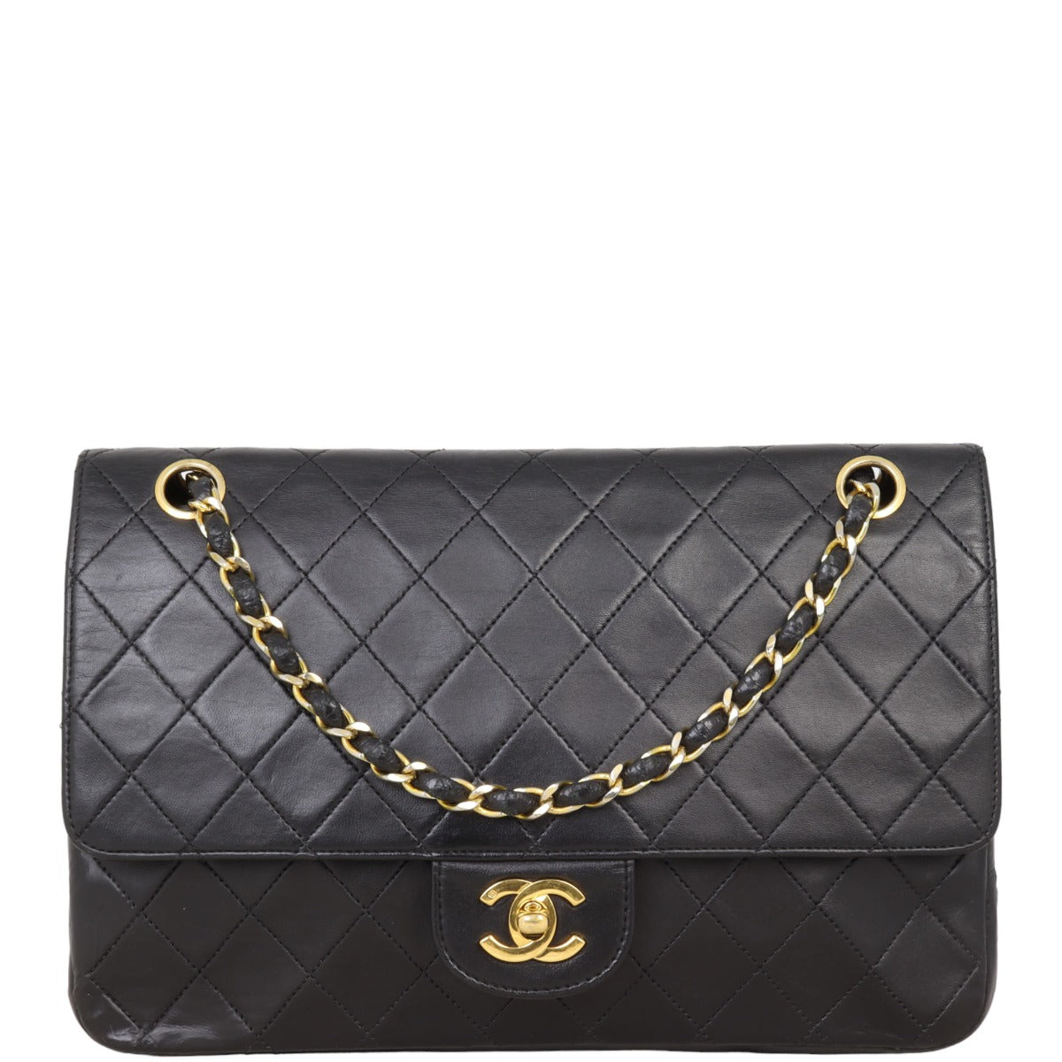 Chanel Classic Double Flap Medium | Black Vintage