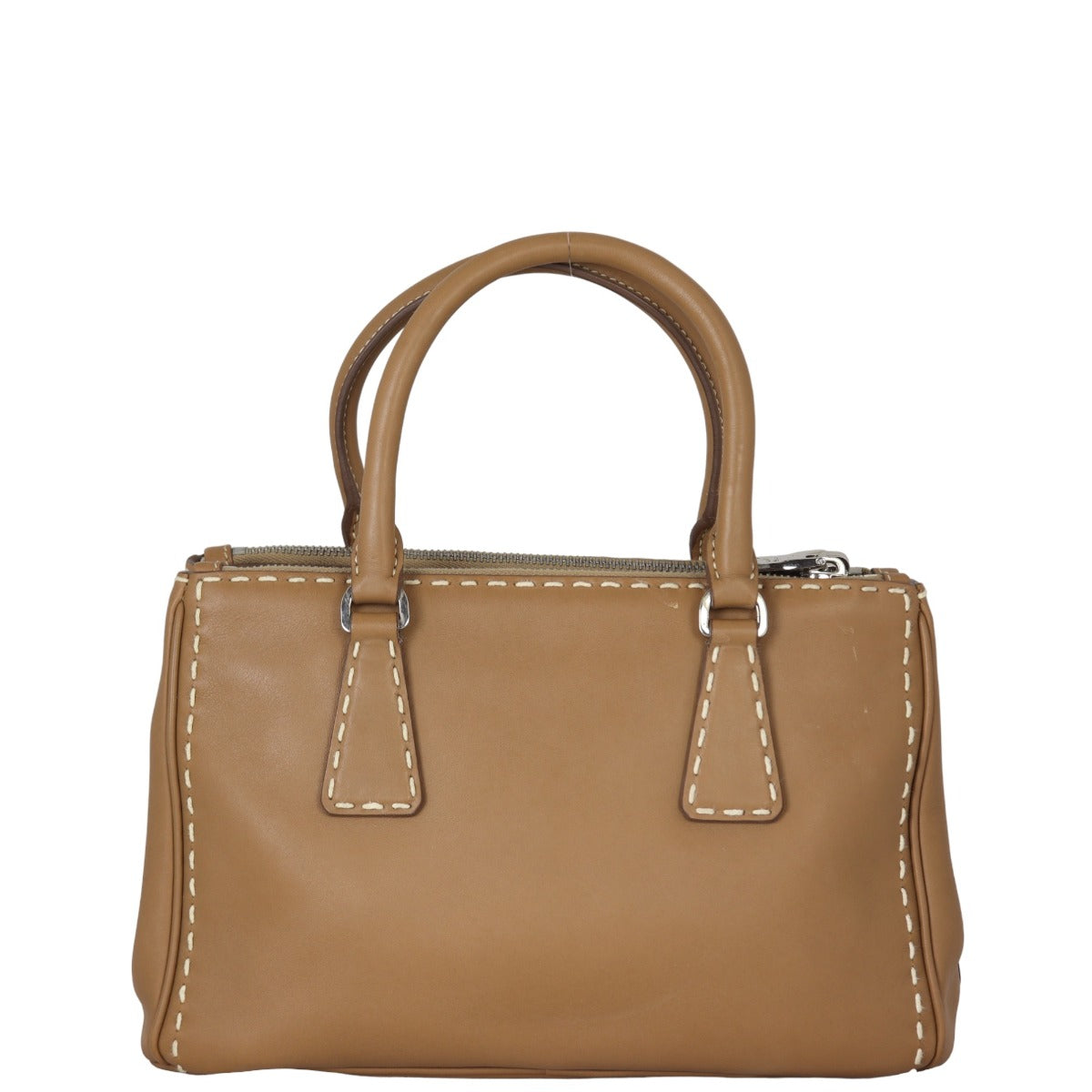 Prada City Calf Galleria Double Zip Tote Mini