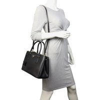 Prada Saffiano Lux Galleria Double Zip Tote Small