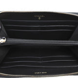 Chanel CC Filigree Zip Around Wallet