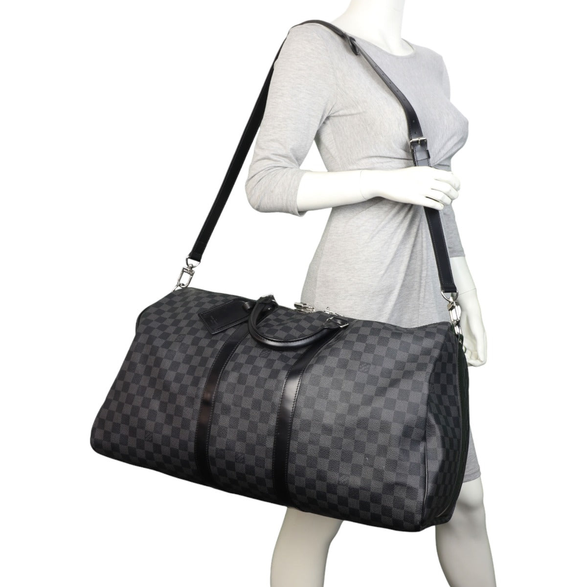 Louis Vuitton Keepall 55 Bandouliere Damier Graphite