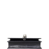 Saint Laurent Kate Tassel Chain Wallet Croc-Embossed