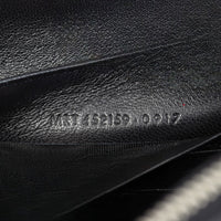 Saint Laurent Kate Tassel Chain Wallet Croc-Embossed