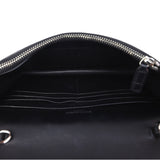 Saint Laurent Kate Tassel Chain Wallet Croc-Embossed