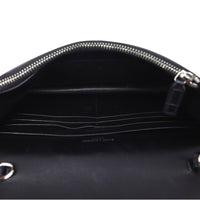 Saint Laurent Kate Tassel Chain Wallet Croc-Embossed