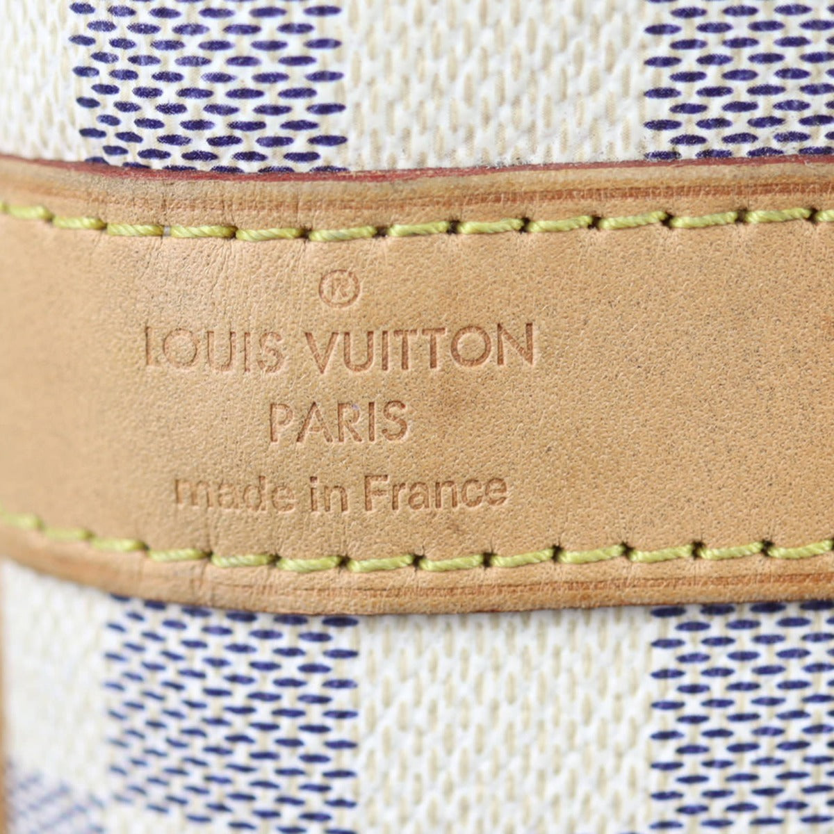Louis Vuitton Keepall 55 Bandouliere Damier Azur Interior Stamp