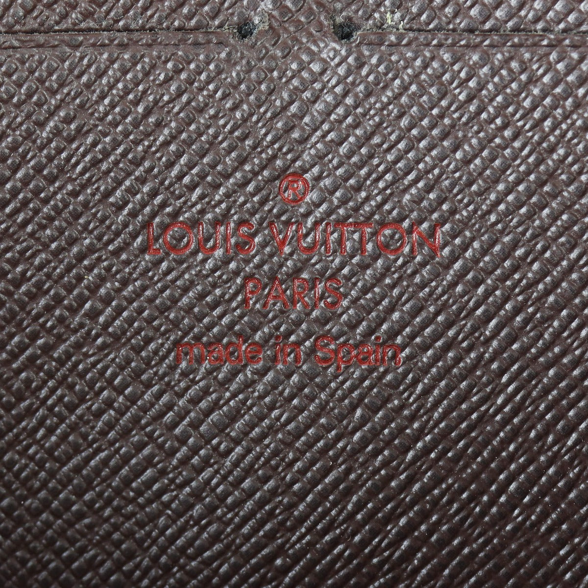 Louis Vuitton Zippy Wallet Damier Ebene Interior Stamp