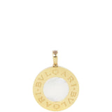 Bvlgari Bvlgari 18k Yellow Gold Mother of Pearl Onyx Stainless Steel Pendant