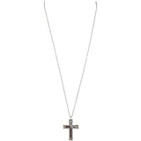 Tiffany & Co Ten Cross 18k Gold and Platinum Diamond Pendant Necklace