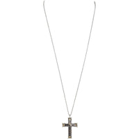 Tiffany & Co Ten Cross 18k Gold and Platinum Diamond Pendant Necklace