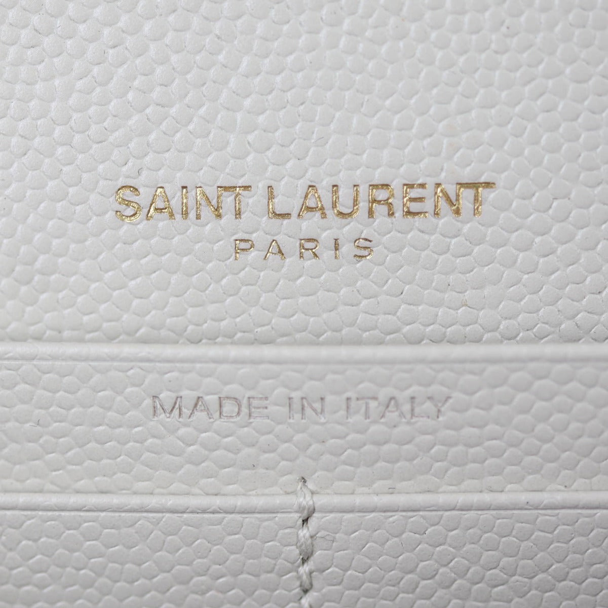 Saint Laurent Monogram Envelope Wallet on Chain Interior Stamp