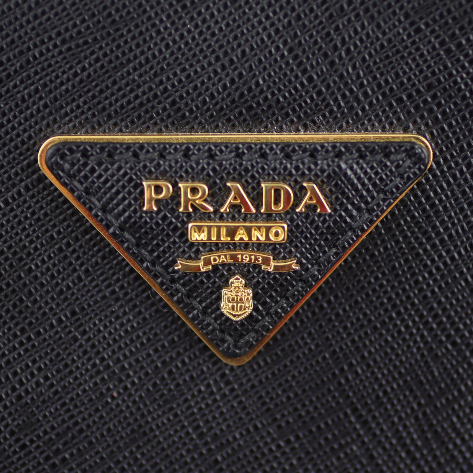 Prada Saffiano Lux Promenade Medium Bag Stamp